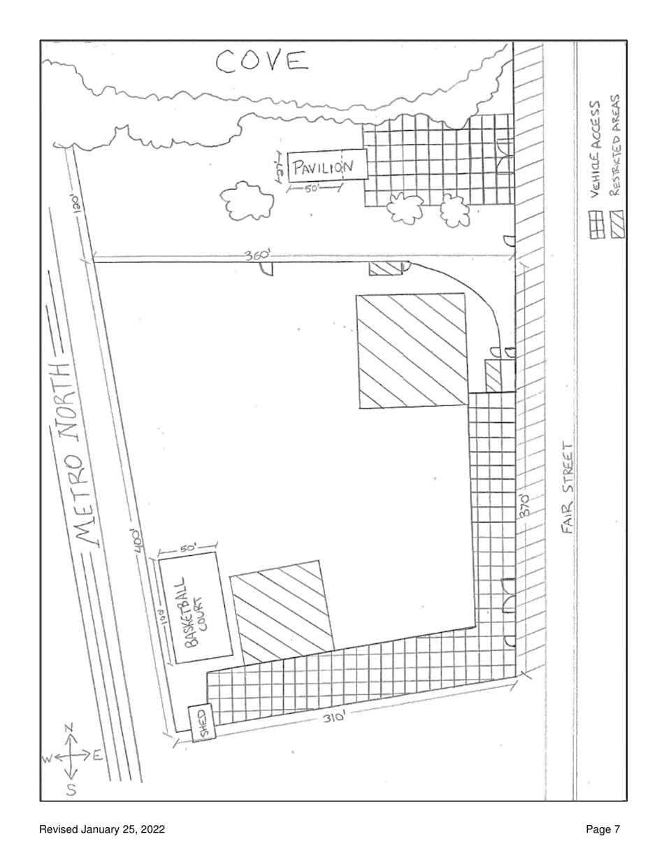 Application for Ticketed Use of Mayors Park Fields and / or Mayors Park Pavilion - Village of Cold Spring, New York, Page 7