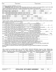 Form LASC FAM024(B) Stipulation/Settlement Agreement - County of Los Angeles, California, Page 2