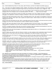 Form LASC FAM024(B) Stipulation/Settlement Agreement - County of Los Angeles, California, Page 3