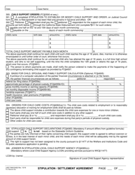 Form LASC FAM024(B) Stipulation/Settlement Agreement - County of Los Angeles, California, Page 4
