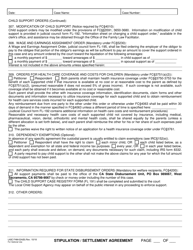 Form LASC FAM024(B) Stipulation/Settlement Agreement - County of Los Angeles, California, Page 5