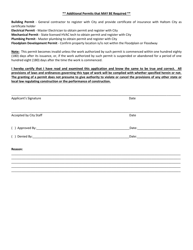 Building Permit Application &amp; Scope of Work - Haltom City, Texas, Page 3