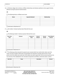 Form SUPPR501 First and Final Report of Personal Representative and Petition for Final Distribution - County of Santa Cruz, California, Page 4