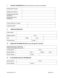 Encroachment Agreement Initiation Form - City of Fort Worth, Texas, Page 2