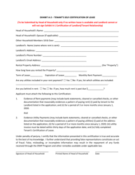 Exhibit A-2 Tenant&#039;s Self-certification of Lease - City of Fort Worth, Texas, Page 2