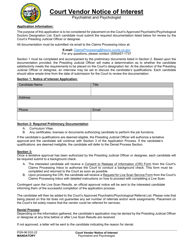 Form PGN-96 &quot;Court Vendor Notice of Interest - Psychiatrist and Psychologist&quot; - County of Fresno, California