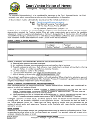 Form PGN-95 &quot;Court Vendor Notice of Interest - Investigators/Paralegals/Legal Document Assistants&quot; - County of Fresno, California