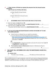 Form UD-8(2) Maintenance Guidelines Worksheet - New York, Page 2