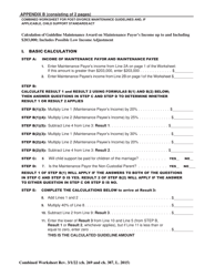 Combined Worksheet for-Postdivorce Maintenance Guidelines and, if Applicable, Child Support Standards Act (For Contested Cases) - New York, Page 10