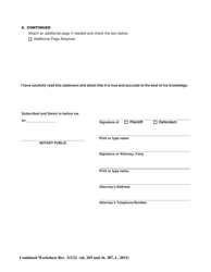 Combined Worksheet for-Postdivorce Maintenance Guidelines and, if Applicable, Child Support Standards Act (For Contested Cases) - New York, Page 5