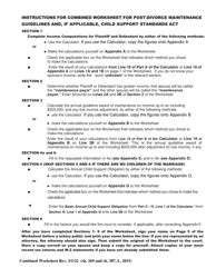 Combined Worksheet for-Postdivorce Maintenance Guidelines and, if Applicable, Child Support Standards Act (For Contested Cases) - New York, Page 6