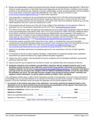 Demolition Permit Application - City of Austin, Texas, Page 3