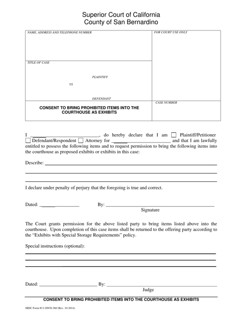 Form 13-20930-360  Printable Pdf