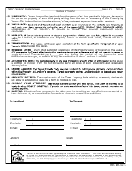 TREC Form 15-5 Seller&#039;s Temporary Residential Lease - Texas, Page 2