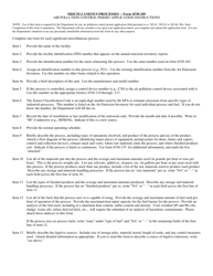 Form 4530-109 Miscellaneous Processes Air Pollution Control Permit Application - Wisconsin, Page 2