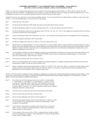 Form 4530-114 Air Pollution Control Permit Application - Cyclone/Settling Chambers - Wisconsin, Page 2