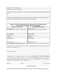 Form WPF DRPSCU09.0200 Confidential Information Form (Info) - Washington, Page 2