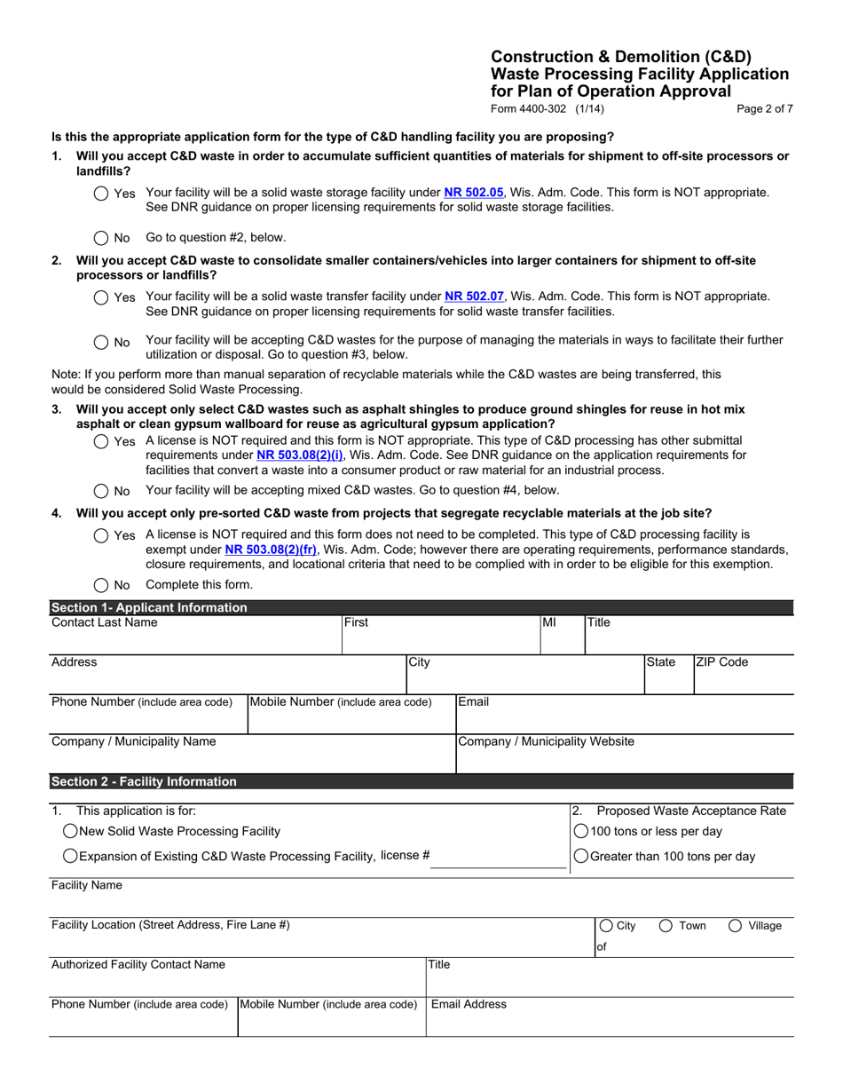 Form 4400-302 - Fill Out, Sign Online and Download Fillable PDF ...