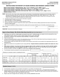 Document preview: Form F-62022A Instructions for Report of Hours Worked and Resident Census Forms - Wisconsin