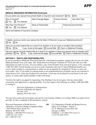 Form F-10140 Wisconsin Medicaid Supplement to Foodshare Wisconsin Application - Wisconsin, Page 3