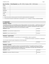 Form F-60309 Self Supervision Evaluation and Waiver Request - Wisconsin, Page 4