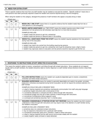 Form F-62373 Resident Evacuation Assessment - Wisconsin, Page 3