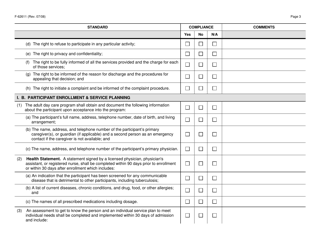 Form F-62611 Family Adult Day Care Certification Standards Checklist - Wisconsin, Page 3