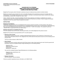 Document preview: Form F-13025 Employer Wage Withholding - Wisconsin