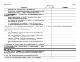 Form F-60947 Adult Day Care Certification Standards Checklist - Wisconsin, Page 11