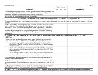 Form F-60947 Adult Day Care Certification Standards Checklist - Wisconsin, Page 13