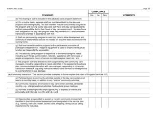 Form F-60947 Adult Day Care Certification Standards Checklist - Wisconsin, Page 15