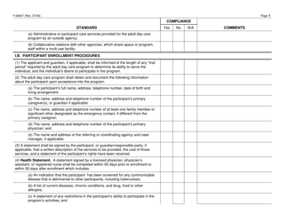Form F-60947 Adult Day Care Certification Standards Checklist - Wisconsin, Page 4