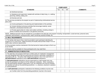 Form F-60947 Adult Day Care Certification Standards Checklist - Wisconsin, Page 6