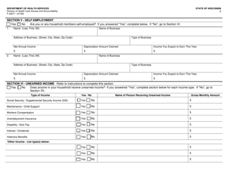 Form F-22571 Caretaker Supplement Application - Wisconsin, Page 3