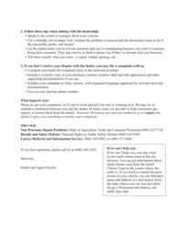 Form MV2338 Dealer Complaint - Wisconsin, Page 2