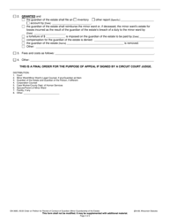 Form GN-3685 Order on Petition for Review of Conduct of Guardian (Minor Guardianship of the Estate) - Wisconsin, Page 2