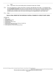 Form GN-4130 Findings and Order Terminating Protective Placement (Annual Review of Protective Placement) - Wisconsin, Page 2