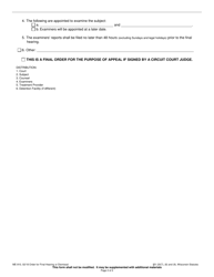 Form ME-910 Order for Final Hearing or Dismissal - Wisconsin, Page 2