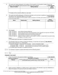 Form PR-1840 Petition for Summary Assignment (Formal Administration) - Wisconsin, Page 2