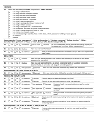 Form DCF-F-2574 National Youth in Transition Database (Nytd) Survey for Wisconsin Youth Age 17 - Wisconsin, Page 4