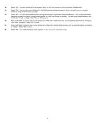 Form DCF-F-2829 National Youth in Transition Database (Nytd) Survey for Wisconsin Youth Age 19 - Wisconsin, Page 7