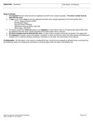 Form DCF-F-CFS2017-E Notice of Involuntary Child Custody Proceeding Involving an Indian Child - Wisconsin, Page 3