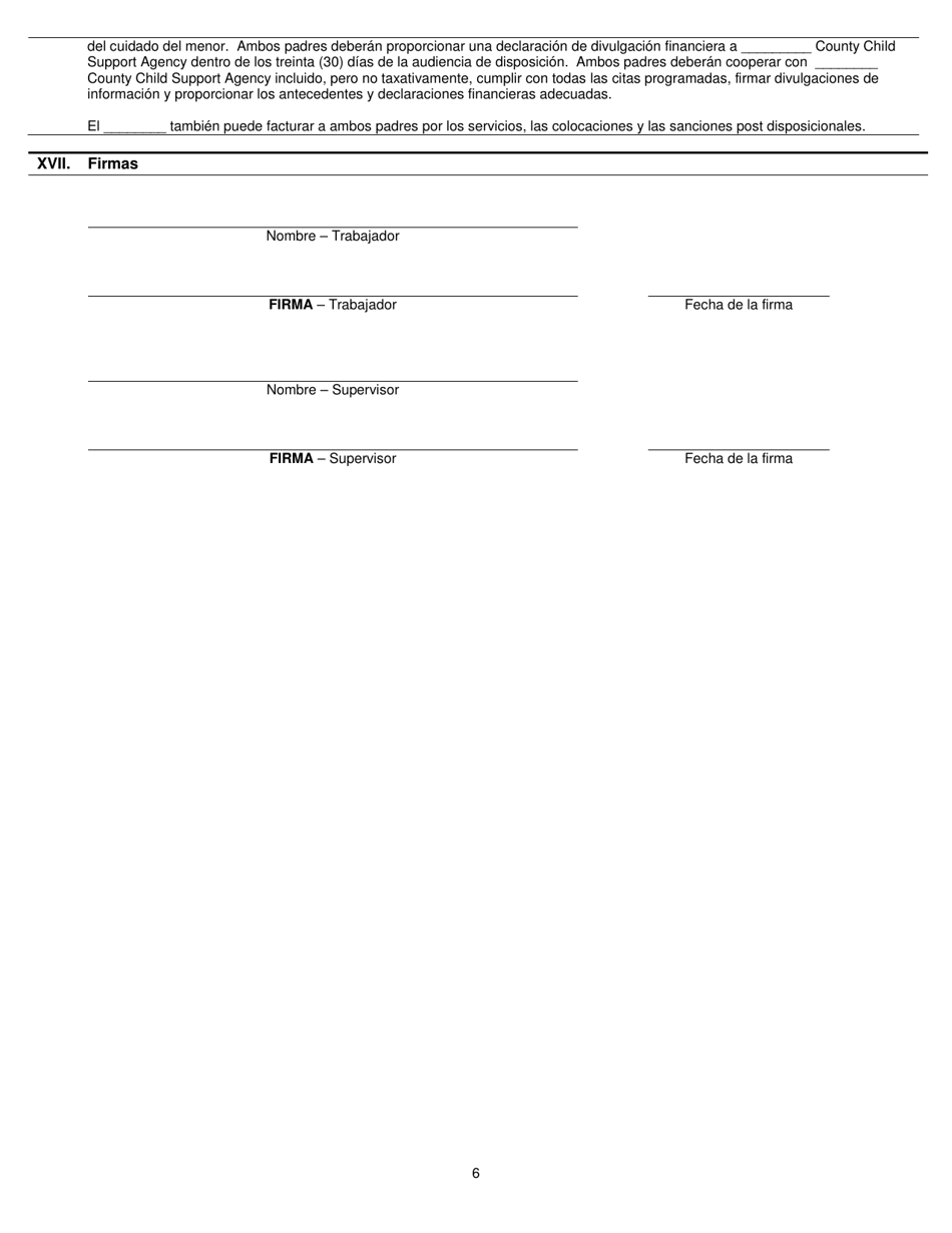 Formulario DCF-F-CFS2118-E-S Informe De Disposicion Original Al Juez - Wisconsin (Spanish), Page 6