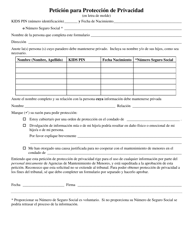 Formulario DCF-F-DWSC11376-S Peticion Para Proteccion De Privacidad - Wisconsin (Spanish), Page 2