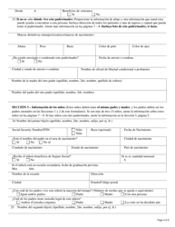 Formulario DCF-F-DWSC11053-S Solicitud De Padres Para Servicios De Mantenimiento De Menores - Wisconsin (Spanish), Page 4