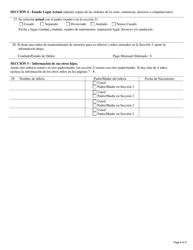 Formulario DCF-F-DWSC11053-S Solicitud De Padres Para Servicios De Mantenimiento De Menores - Wisconsin (Spanish), Page 6