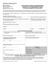 Document preview: Formulario DCF-F-DWSC13124-S Peticion De Fondos Abandonados - Wisconsin (Spanish)