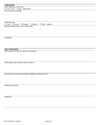 Form DCF-F-CFS0061 Intake for Child Under 2 Years - Child Care Centers - Wisconsin, Page 3
