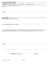 Form DCF-F-CFS0061 Intake for Child Under 2 Years - Child Care Centers - Wisconsin, Page 4