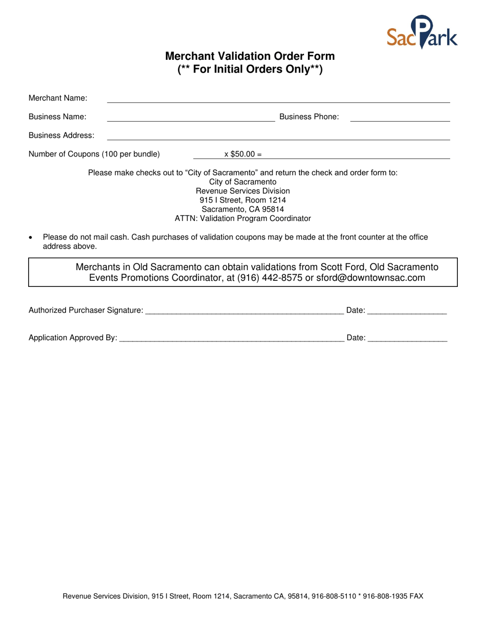 Merchant Validation Coupon Application  Agreement - City of Sacramento, California, Page 4